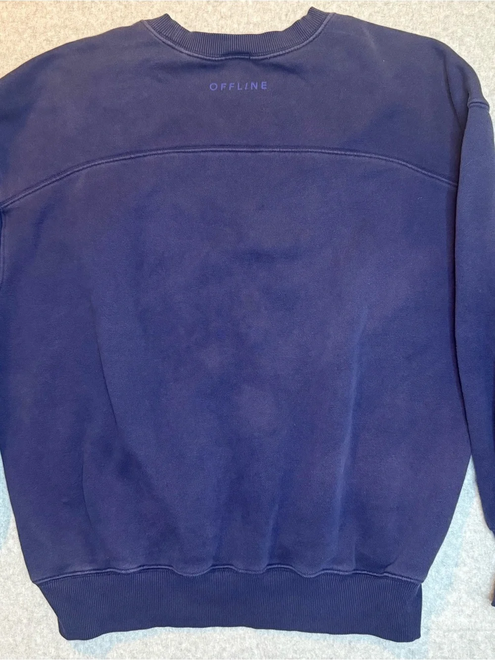 Men's Navy Crewneck Sweatshirt - Classic Pullover